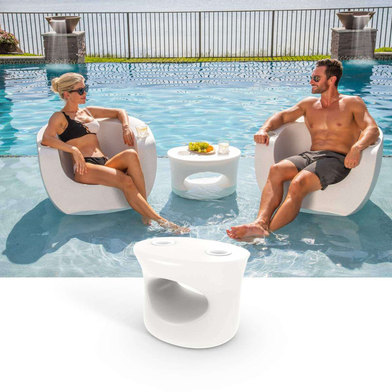 Tenjam In-pool Amped Side Table for 10" of water