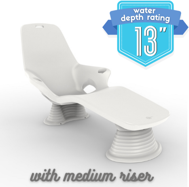 Tenjam set of 2 In-pool Shayz Loungers for 13" of water
