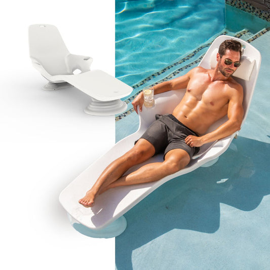 Tenjam set of 2 In-pool Shayz Loungers for 9" of water