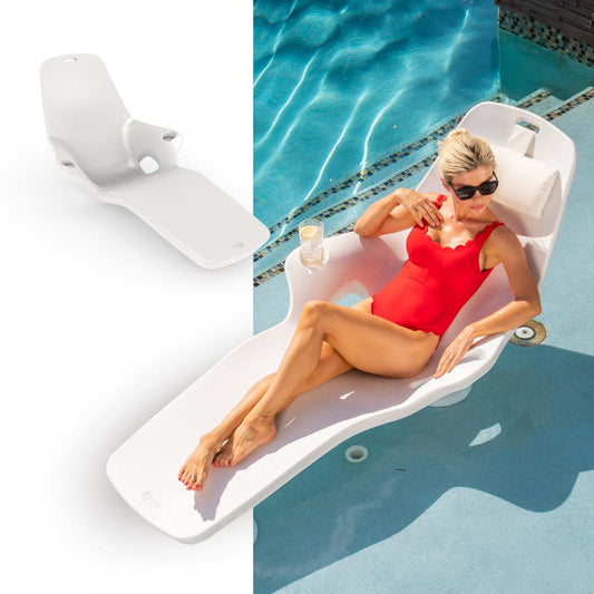 Tenjam Set of 2 In-pool Shayz Loungers for 5" of water